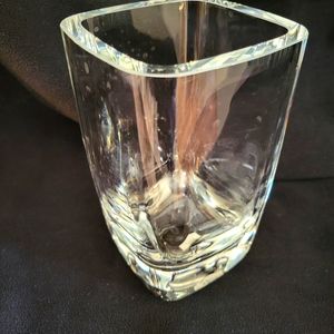 Clear Square Glass Vase